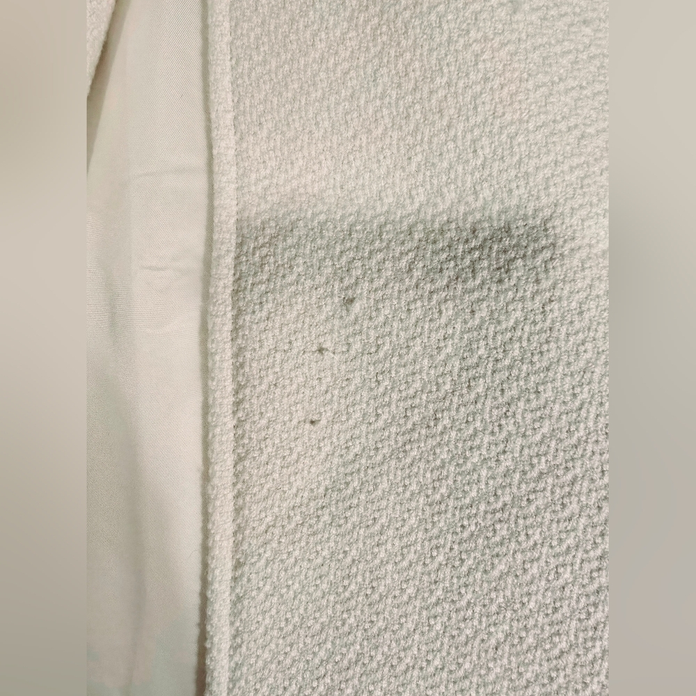 Amanda Uprichard Ivory Carrington Coat Sz Medium - Picture 7 of 17